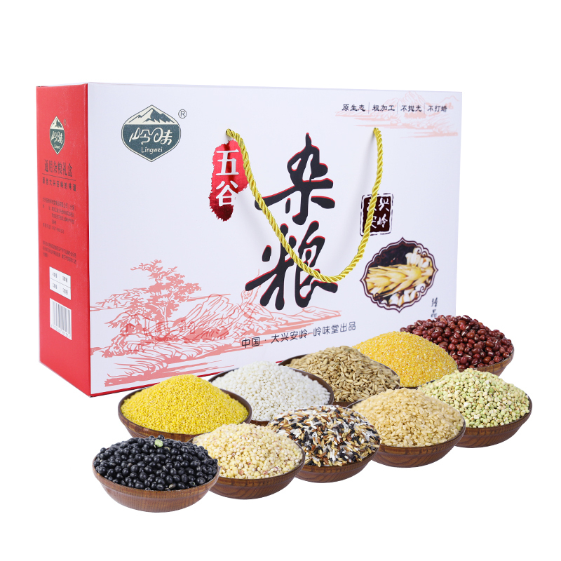 岭味(Lingwei) 五谷杂粮礼盒 3910g 10袋装B