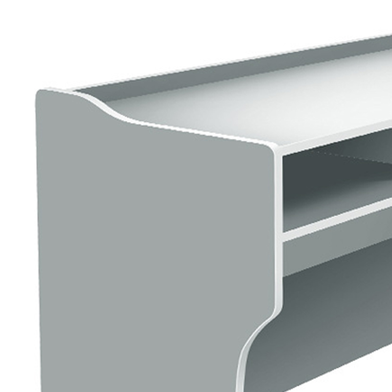 质凡演讲台接待台简约现代前台迎宾台咨客台 1000*600*865mm高清大图