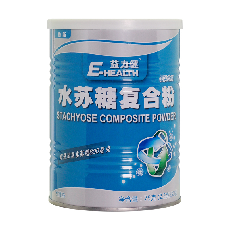 益力健(E-HEALTH)水苏糖复合粉 2.5g*30袋 (桶装)(国产)