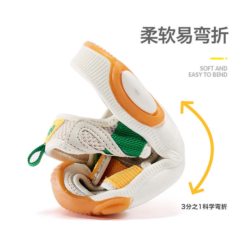 BOBDOG HOUSE巴布豆童鞋儿童凉鞋2019夏季包头男童女童宝宝软底沙滩鞋T9256