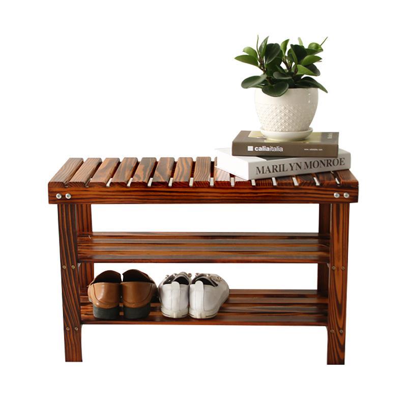 鞋架简易家用实木多层换鞋凳宿舍口鞋架子经济型木制省空间鞋柜定制