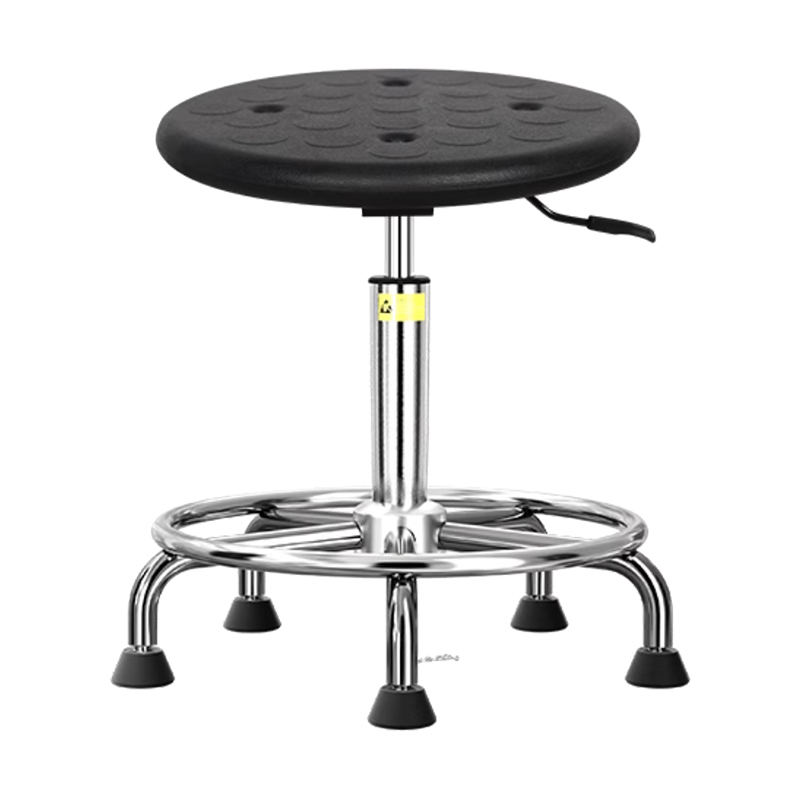 臻远ZY-7935防静电椅子车间流水线升降椅子 43-57cm圈脚黑脚杯