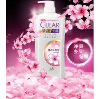 清扬去屑洗发露樱花沁爽型 400+50ML