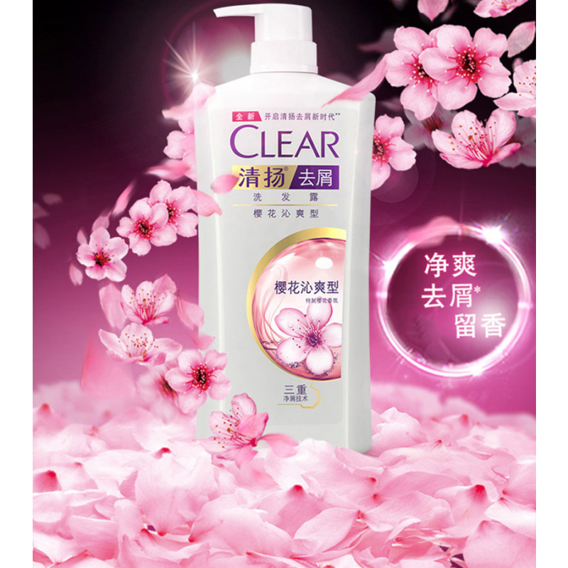 清扬去屑洗发露樱花沁爽型 400+50ML