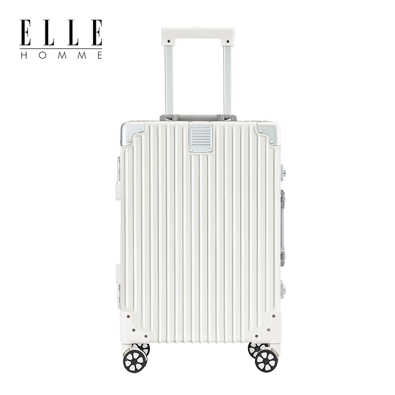 ELLE HOMME EH23092422 多功能铝框拉杆箱 24寸象牙白