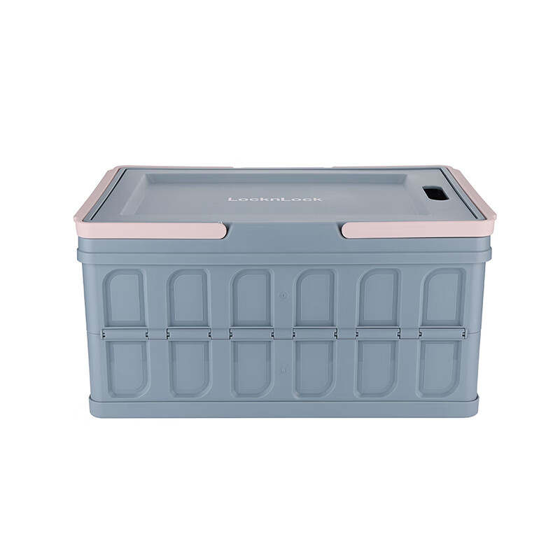 乐扣乐扣(LOCK&LOCK) 家用品多功能折叠收纳箱灰色40L INP1090GRYFU 灰色-单位:个