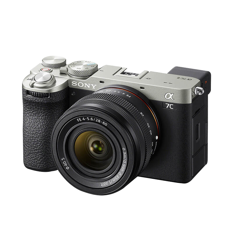 索尼(SONY)Alpha 7C II 新一代全画幅相机 标准镜头套装(SEL2860镜头)银色 7CM2L高清大图