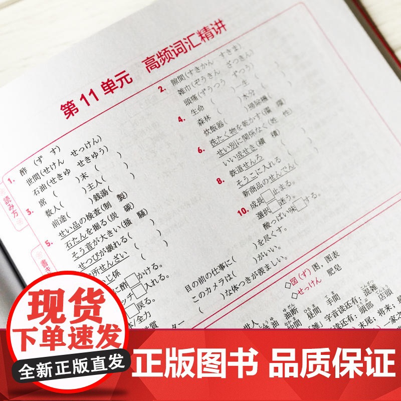 红宝书.新日本语能力考试N3文字词汇考前对策高清大图