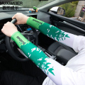 夏季防晒冰袖男士冰丝袖套女户外护臂套袖夏天袖子防晒手套薄款开车骑行山地车高尔夫学生长款钓鱼 森林款绿色M码