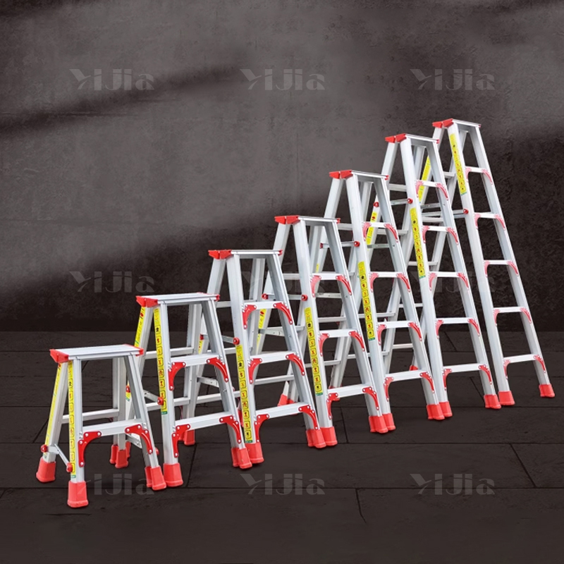 翌嘉 YJ4121144家用折叠伸缩梯室内多功能双面人字梯高清大图
