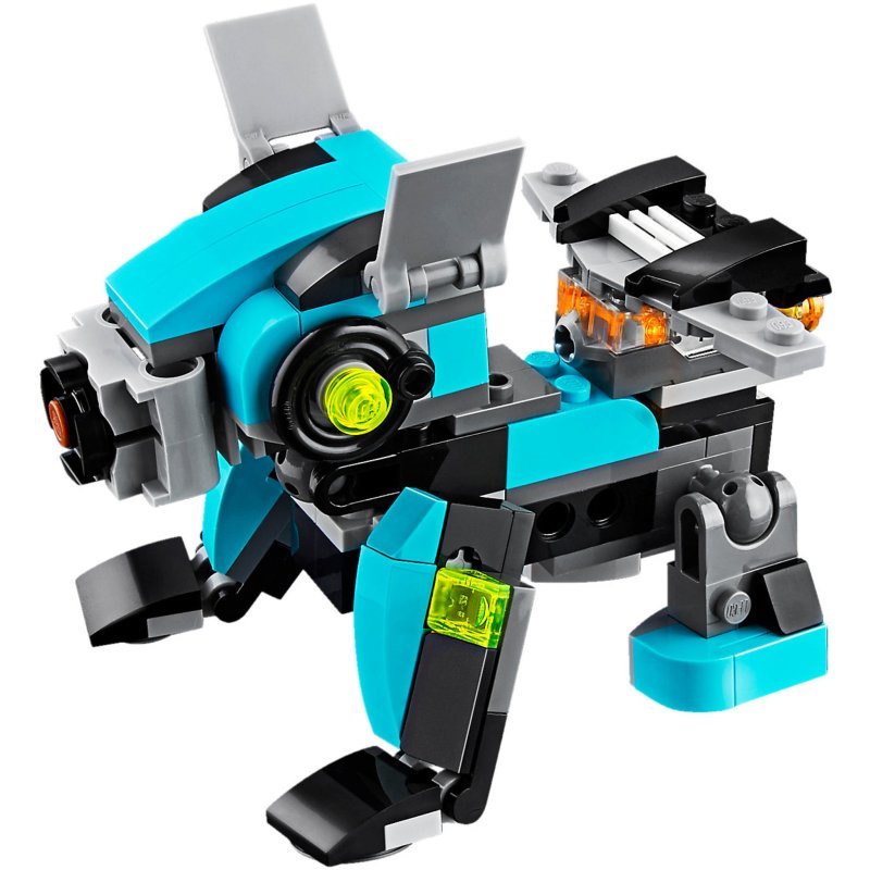 乐高(LEGO)Creator 创意百变31062 机器人探险家 205块积木塑料玩具 7-12岁 200块以上
