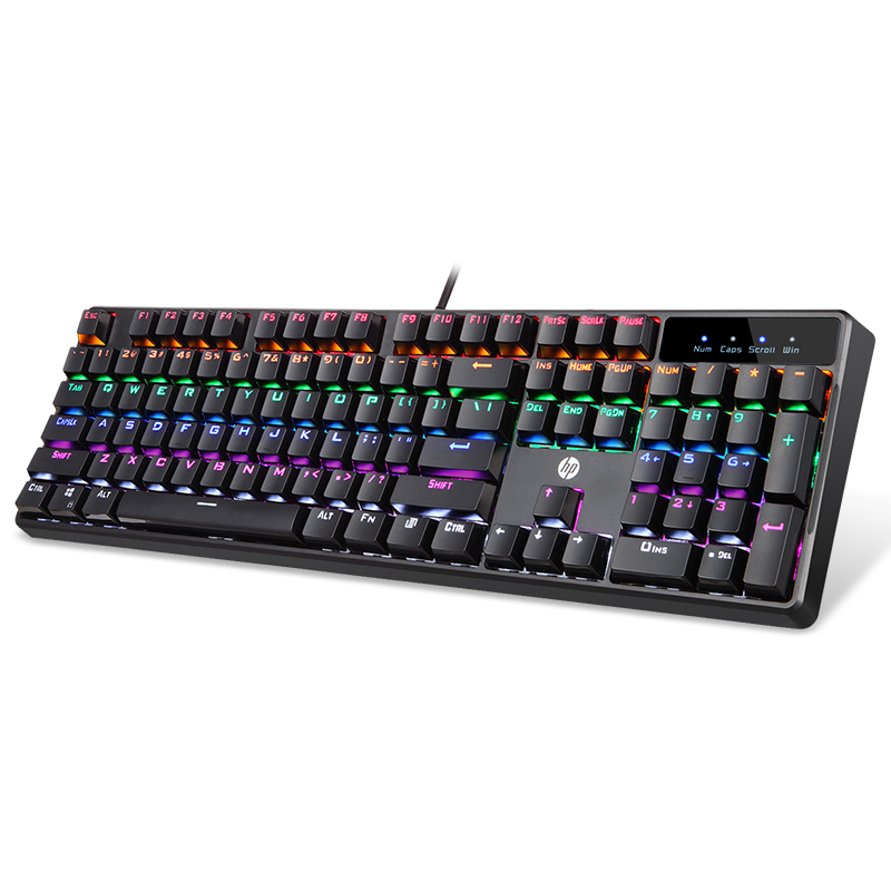 惠普(hp) GK320 机械键盘 游戏键盘 吃鸡背光键盘 混光黑轴