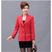 迪鲁奥（DILUAO)中老年人妇女装40薄款外套50秋季55大妈妈装60多岁穿上衣服45_464_150_36 XL建议90-105斤 西瓜红