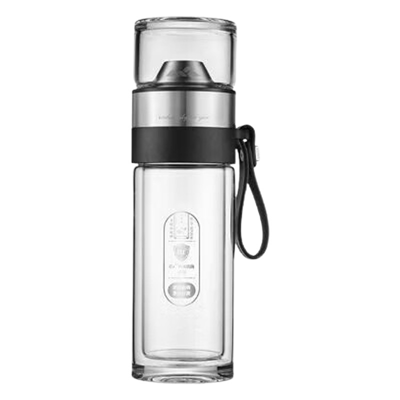 富光玻璃杯260ml双层隔热G2226-SH-260(颜色随机)