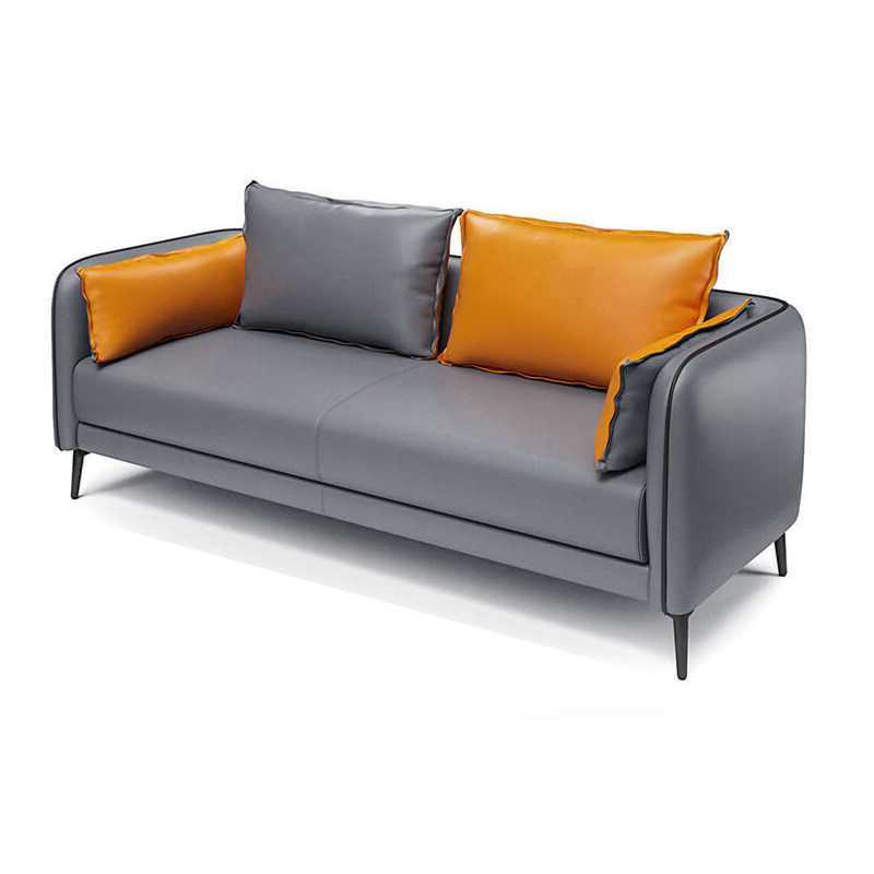 德诚和北欧休闲沙发办公西皮沙发三人位DCH-BGSF031款1900*750*750mmH组高清大图