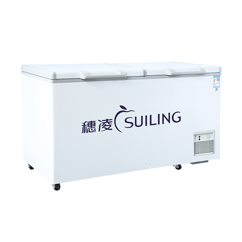 bd-580大型卧式单温商用冷柜顶盖门超市冰柜保鲜柜雪糕柜饮料柜>