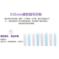 舒客柔丝护齦牙刷细丝软毛清洁舌苔深入清洁呵护牙龈成人家庭情侣6支装(颜色随机)