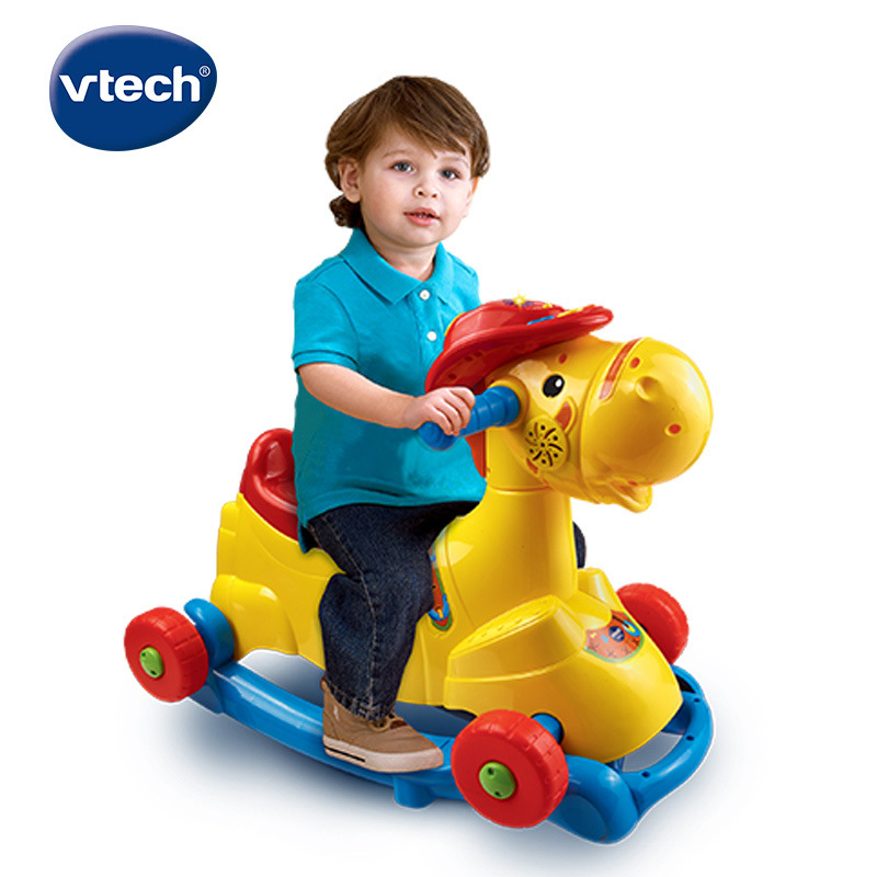 VTech伟易达多功能摇马儿童摇摇马木马摇椅宝宝滑行车两用可坐骑