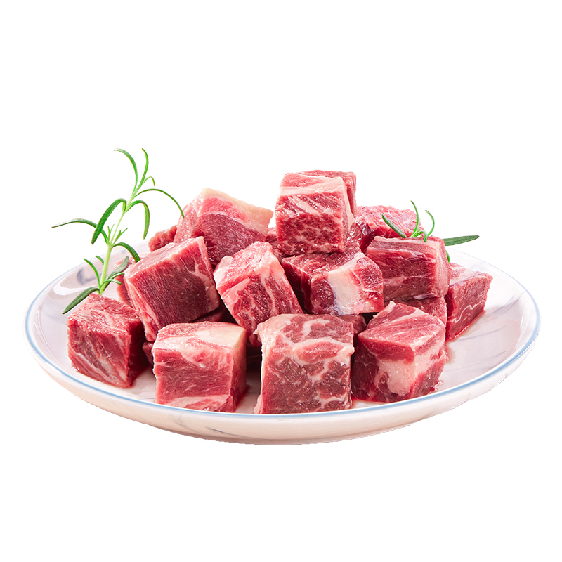 悠司坊 巴西进口牛腩块900g生鲜牛肉原肉手工切割