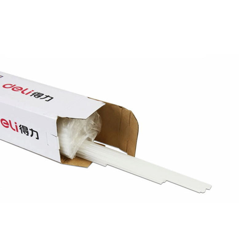得力(deli)3832 装订铆管100支/盒 5.0mm*500mm装订铆管 热熔胶管 尼龙管塑料管(QH)