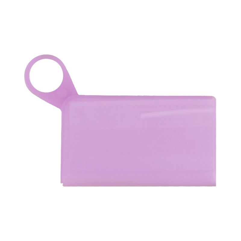 谋福 硅胶口罩收纳盒 一次性口罩收纳夹(粉色2个装)