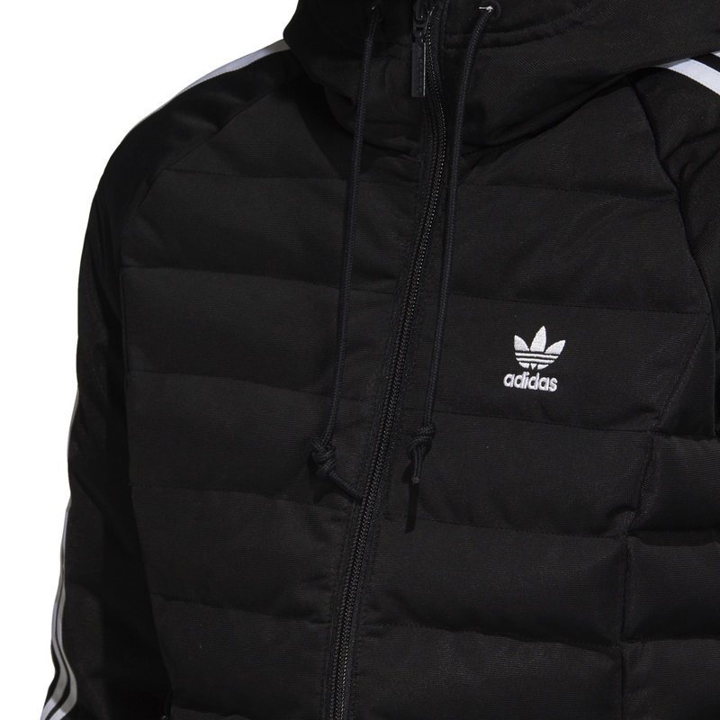 阿迪达斯(adidas)三叶草棉衣女装新款运动保暖棉服连帽外套DH4587