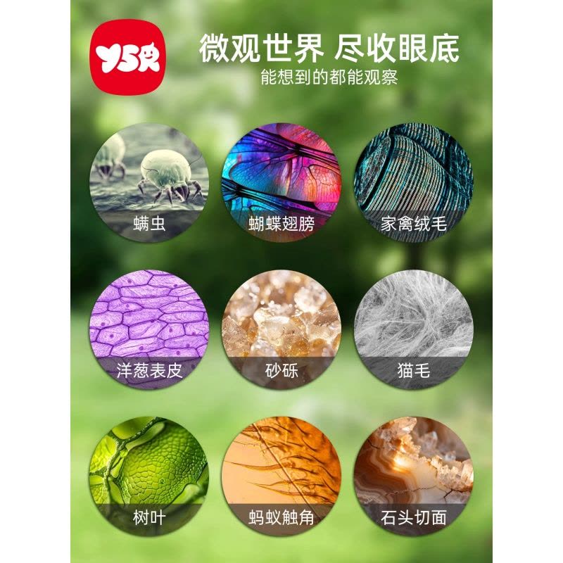 儿童显微镜男孩女孩生日礼物7便携式9新年玩具6岁10中小学生专用8图片
