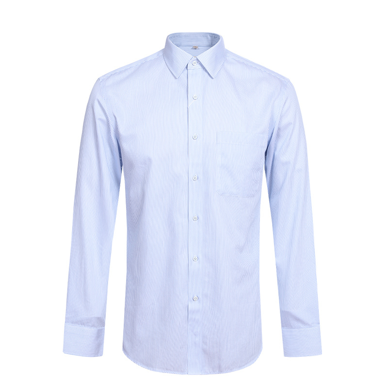mailyard美尔雅长袖衬衫纯棉商务男士条纹免烫衬衣职业正装391视频