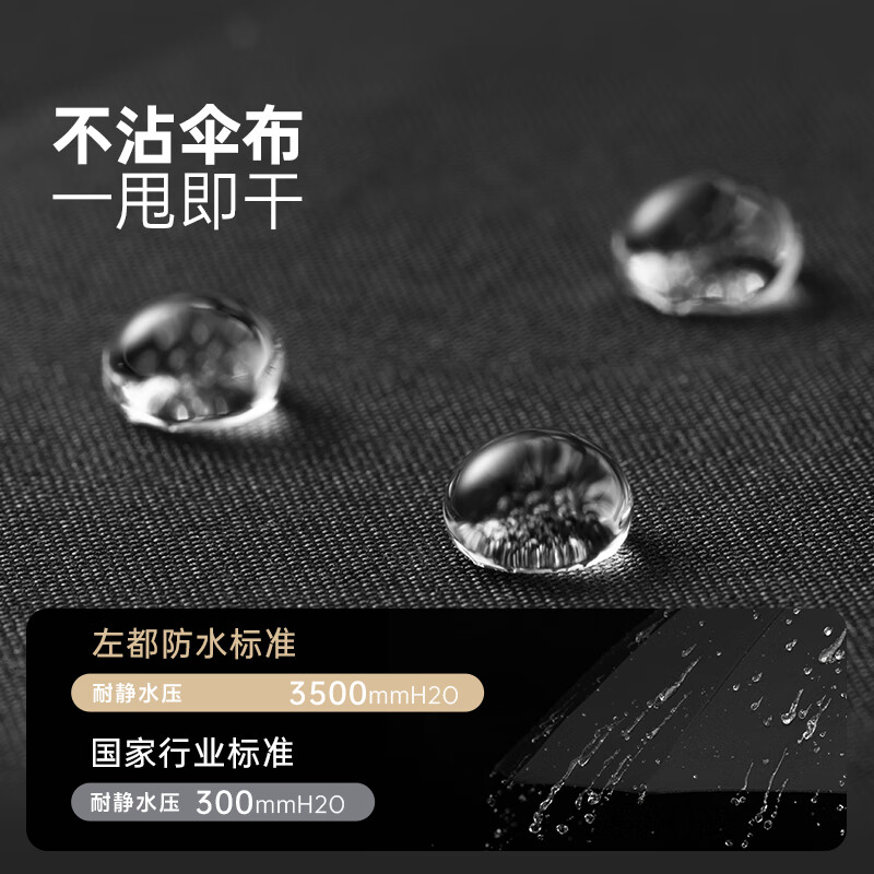 左都 全自动雨伞加大号加固加厚结实抗风可折叠 [迷雾灰]全自动+140cm超大高清大图