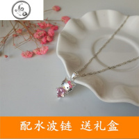 925纯银Hello Kitty猫挂坠项链女儿童闺蜜六一生日KT卡通饰品 JiMi