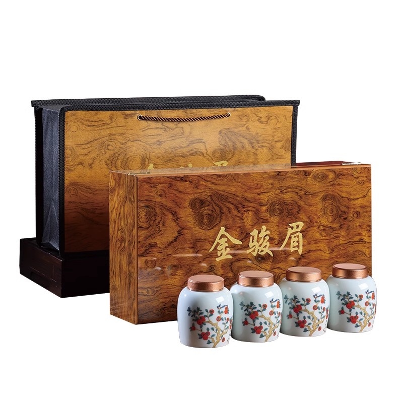 中闽与恩武夷山金骏眉红茶蜜香茶叶陶瓷罐礼盒装200g节日商务送礼长辈高清大图