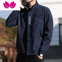 七斓男士外套2022新款时尚韩版潮流休闲夹克男装棒球服潮夹时球七 4XL TGC-CSL1938蓝色