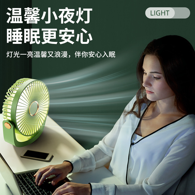 艾青春(AIYOUTH)静音桌面小风扇小型便携式无声电扇宿舍床头办公室随身迷你强力电风扇办公桌USB台扇 AI-F16高清大图