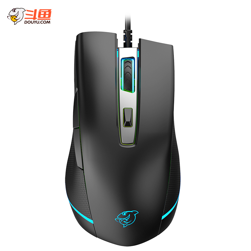 斗鱼(DOUYU.COM)DMG-700黑色 游戏鼠标 有线鼠标 RGB鼠标 有线电竞吃鸡 压枪FPS鼠标