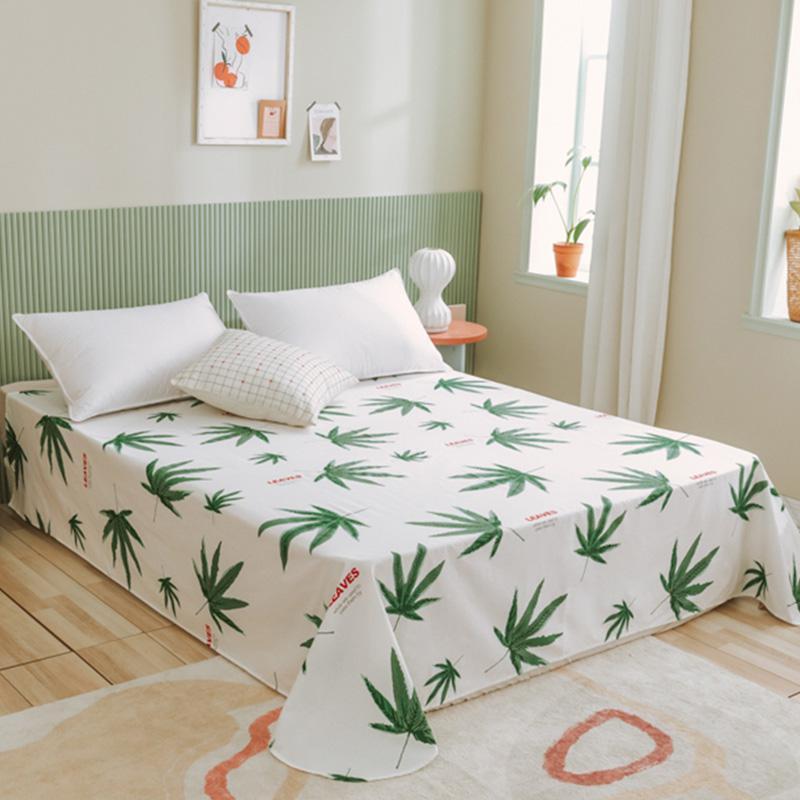 家柏饰(CORATED)全棉床单单件全棉学生宿舍单人风少女双人1.5米床棉布被单被罩高清大图