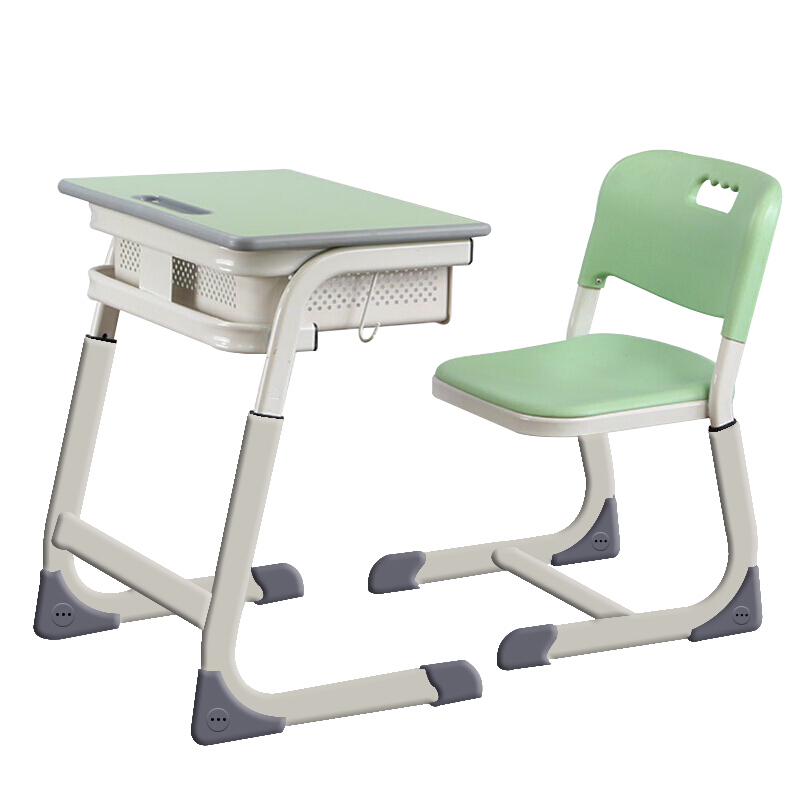 绵管MIANGUAN课桌椅中小学生单人课桌含椅子组合学校补习班可升降培训辅导课桌椅高清大图
