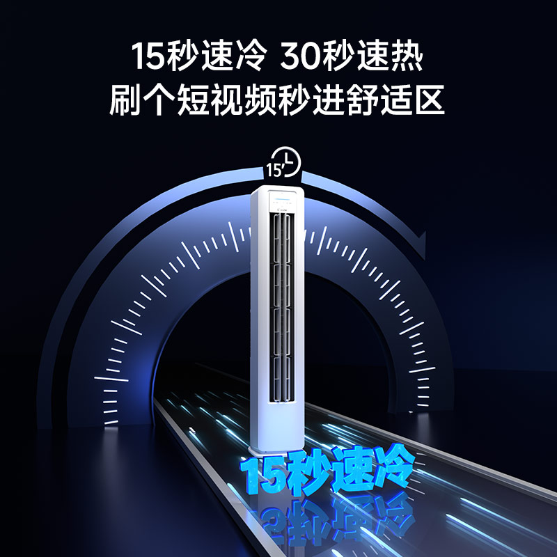 Leader超省电客厅空调海尔智家出品3匹新一级变频空调自清洁KFR-72LW/LA2-1套机高清大图