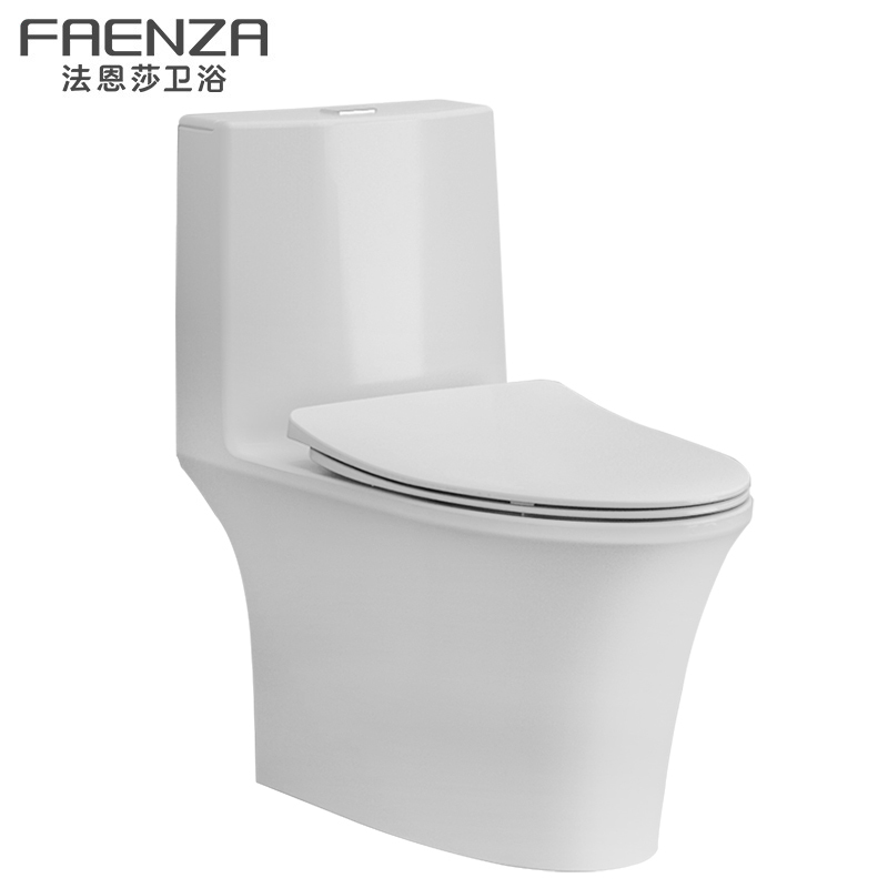 法恩莎(FAENZA) 马桶 FB16155静音冲水抽水坐便器 坐厕虹吸式座便器