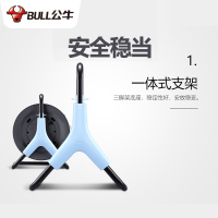 bull公牛工程电线铜芯线盘地拖移动式电缆绕线卷线盘轴滚拖线空盘延长线排插5米10米30米50米