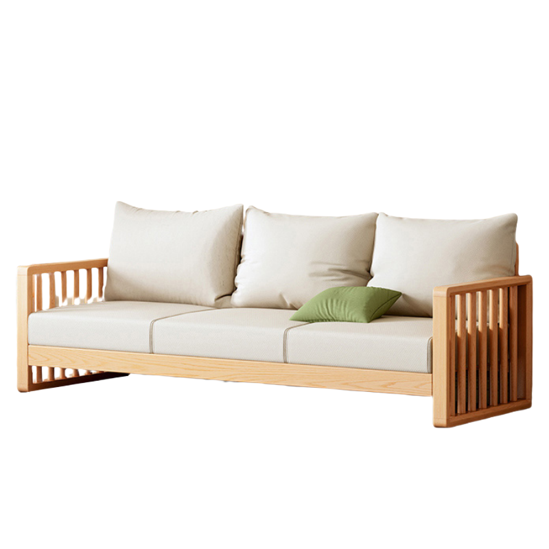 铭思达木质沙发三人位张高清大图