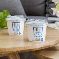 卡士鲜酪乳3.3g风味酸牛奶原味益生菌发酵乳营养早餐奶100g*12杯