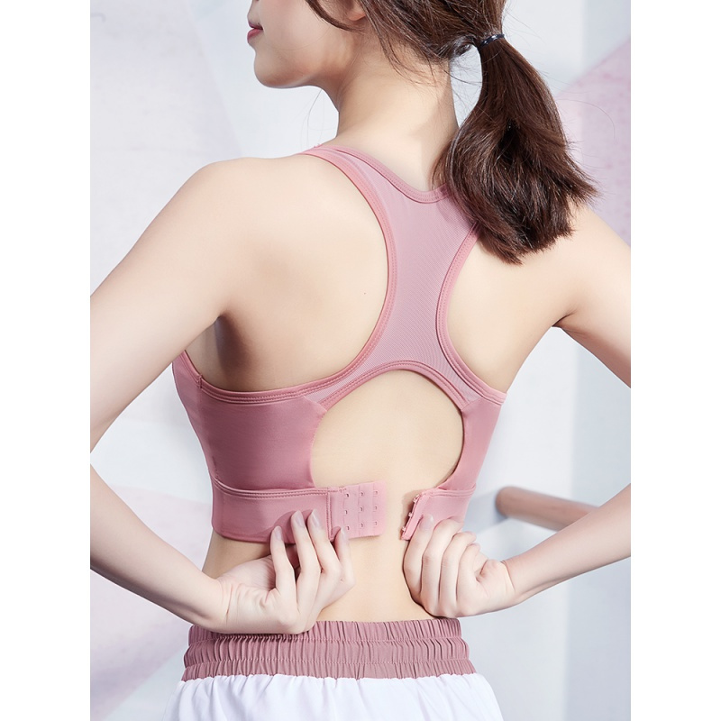 运动内衣女瑜伽文胸健身少女外穿跑步防震聚拢高强度定型美背背心胸罩