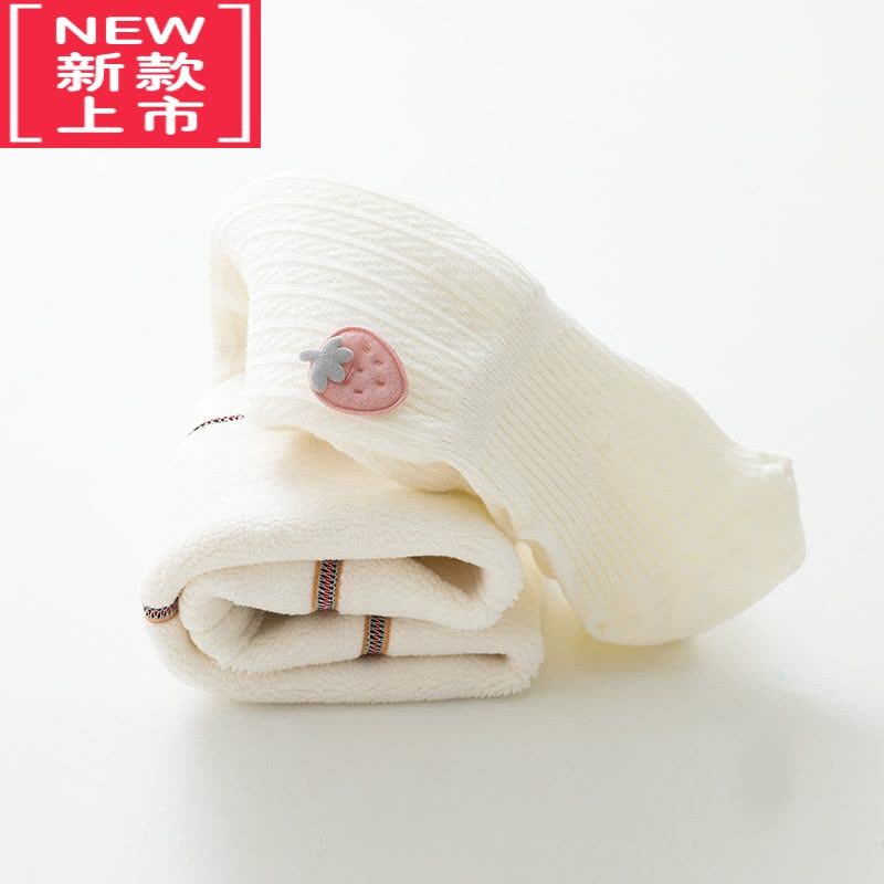 可莉允儿童秋冬季加绒加厚连裤袜女宝宝保暖婴儿外穿大屁屁连脚打底裤子保暖裤图片