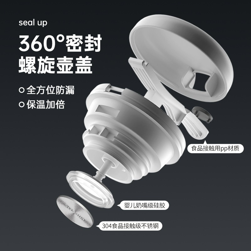 炊大皇保温咖啡壶钢本色 WG40619-1