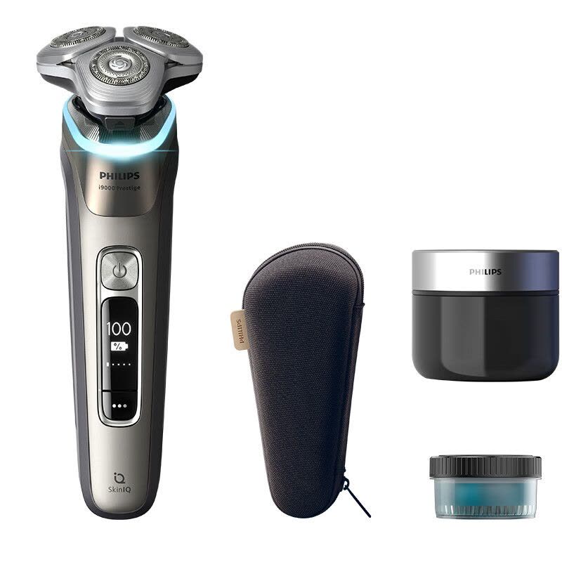 飞利浦[周杰伦同款]旋护新9系pro新品电动剃须刀带清洁中心父亲节礼物