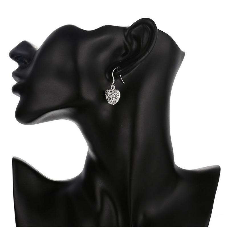 E021Women silver plated earring镀925纯银日韩甜美时尚耳环耳饰