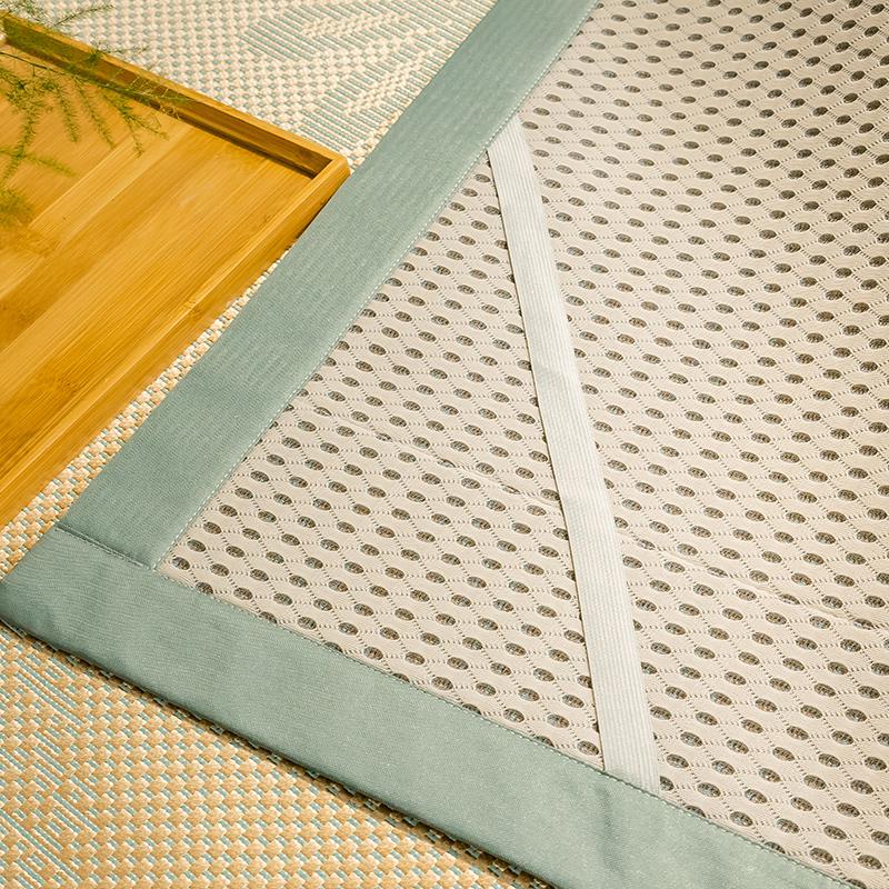 家柏饰(CORATED)藤席冰丝凉席三件套1.8m床双人夏季可折叠1.5米冬夏两用席子2.0高清大图