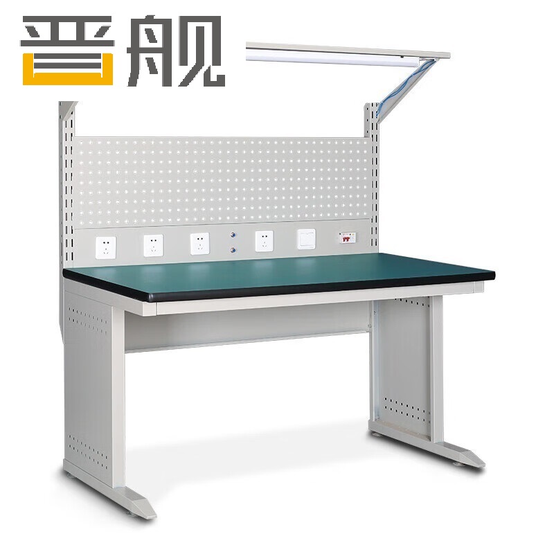 晋舰防静电工作台车间流水线操作台带灯工具桌 1.8米单桌+620挂板