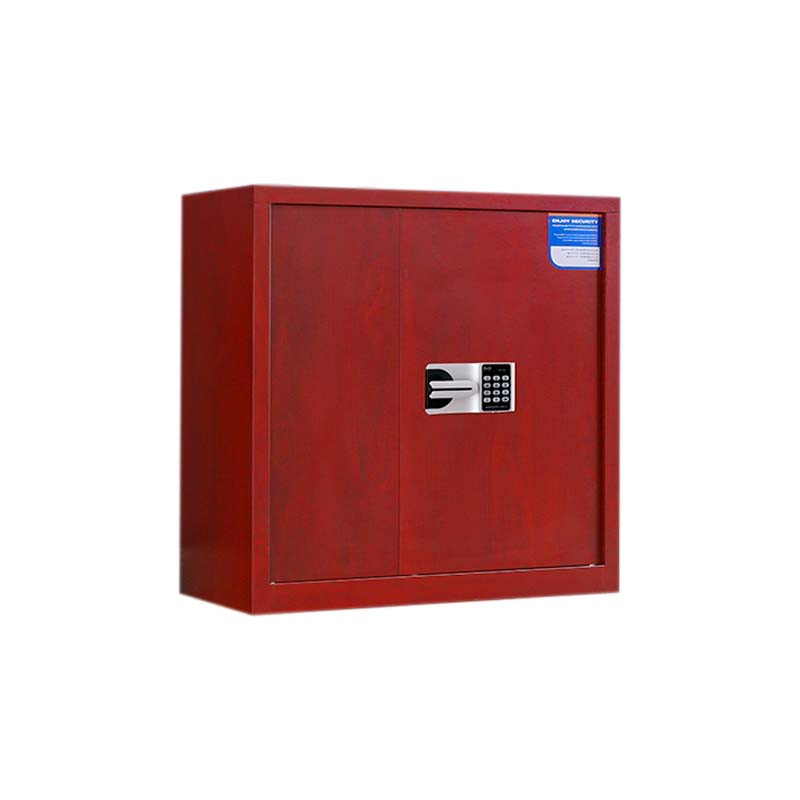 鑫升顺保密柜财务档案柜文件柜办公室资料储物柜保险柜电子密码国保锁矮柜红木纹-国保密码锁高清大图