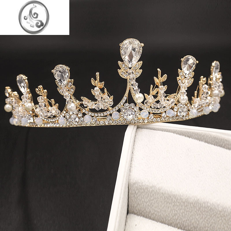 jimi皇冠女十八岁生日超仙新娘头饰巴洛克韩式婚纱王冠女简约大气公主